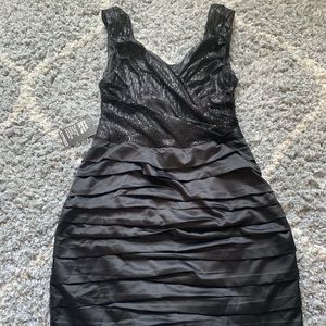 Black sequin dress